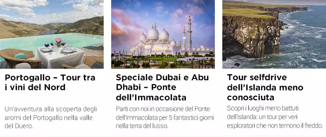 Offerte di viaggio per Ponte dell'Immacolata Offerte per tour e viaggi per il Ponte dell'Immacolata