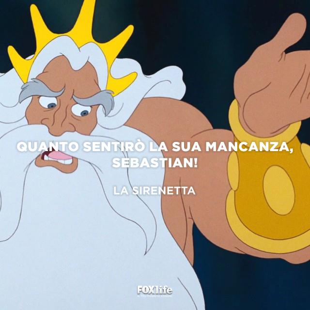 Citazione Re Tritone dalla Sirenetta Primo piano Re Tritone