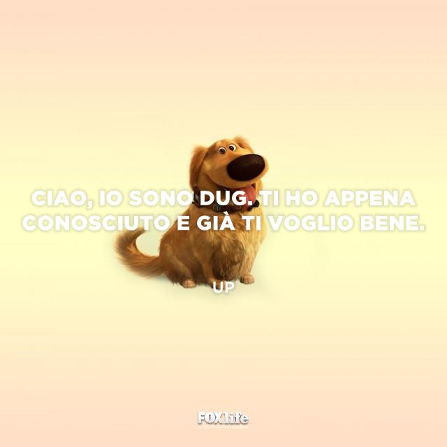 Presentazione cane Up Cane del film Up