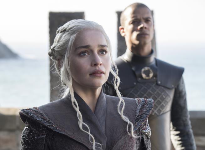 Emilia Clarke nella settima stagione di Game of Thrones Emilia Clarke ne Il trono di spade