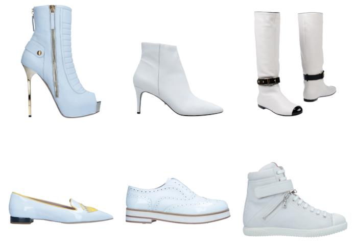 Stivali, stivaletti e mocassini bianchi must have dell'autunno inverno 2018-19 Scarpe bianche di tendenza per l'A/I 2018-19