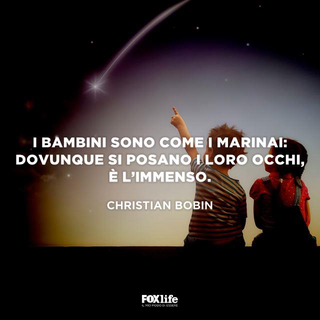 Frase Bobin Bambini guardano una stella cadente