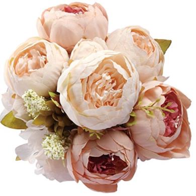 Bouquet di peonie in seta