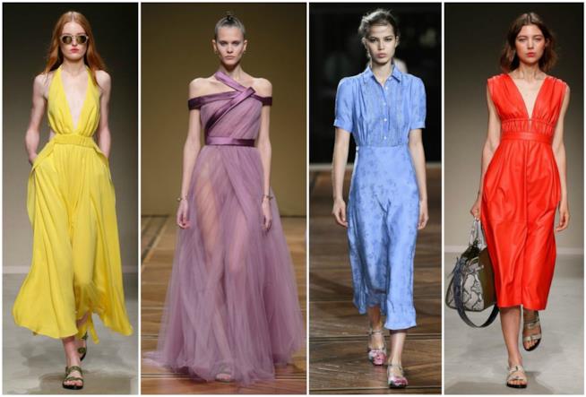 Colori moda primavera-estate 2018 Abiti nei colori moda primavera-estate 2018