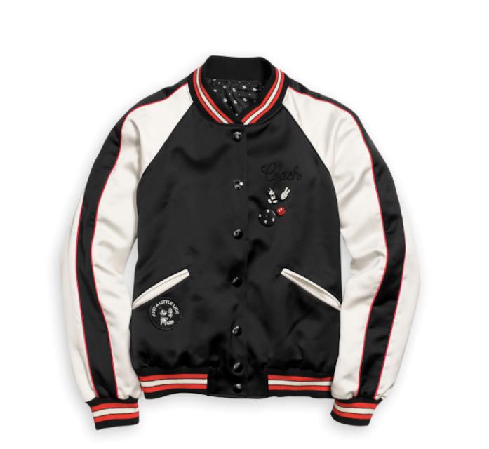 Giacca Disney x Coach Mickey Mouse Reversible Varsity Jacket for Women