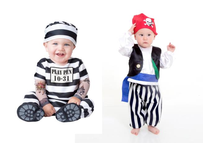 I costumi da cattivi Bambini pirata e galeotto