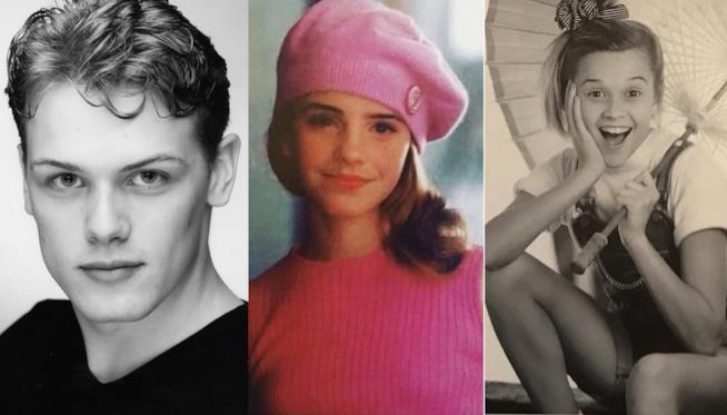Vecchie foto di Sam Heughan, Emma Watson e Reese Wiitherspoon Sam Heughan, Emma Watson e Reese Wiitherspoon
