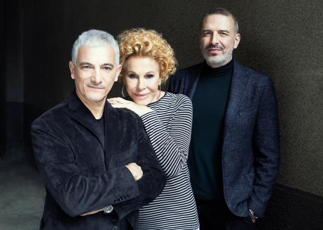 Ornella Vanoni a Sanremo 2018 con Pacifico e Bungaro Ornella Vanoni, Pacifico e Bungaro per Sanremo 2018