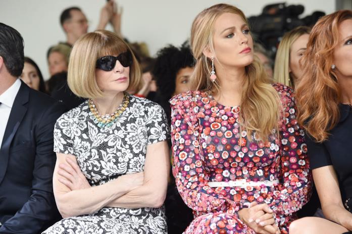 Anna Wintour e Blake Lively Anna Wintour e l'attrice Blake Lively