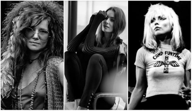 Le collezioni Wolford ispirate alle donne rock Collage tra icone rock e outfit