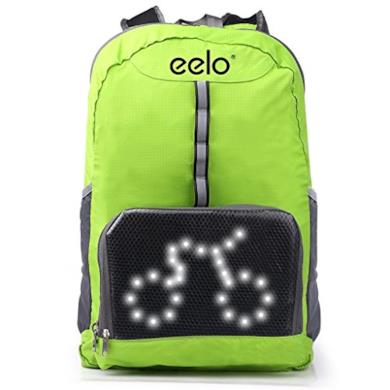 Zaino per ciclisti con display LED posteriore