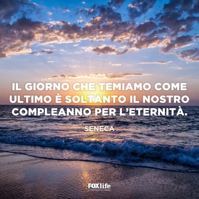 Frase Seneca Mare al tramonto