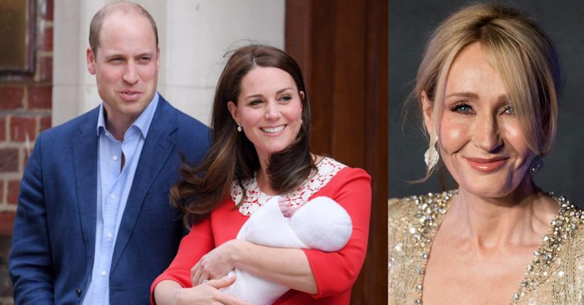 I duchi di Cambridge e J.K.Rowling William e Kate con il terzo figlio e J. K. Rowling