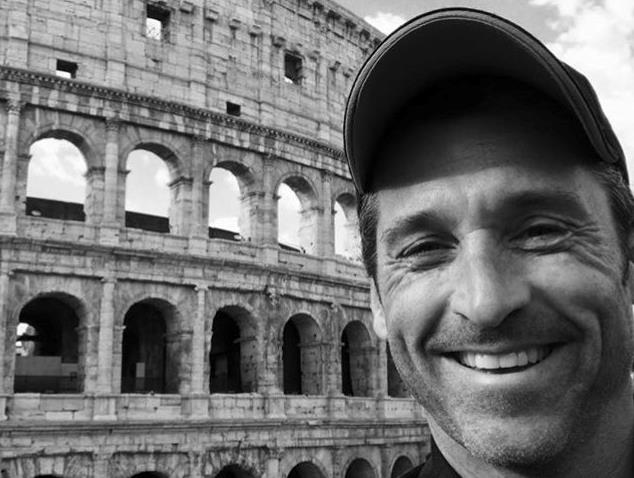 Patrick Dempsey a Roma Patrick Dempsey al Colosseo