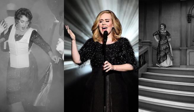 Il compleanno dei 30 anni di Adele Adele che canta e al compleanno dei 30 anni