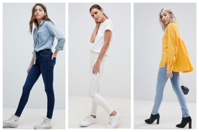 Jeans modello skinny di tendenza P/E 2018 Skinny, i jeans per la P/E 2018