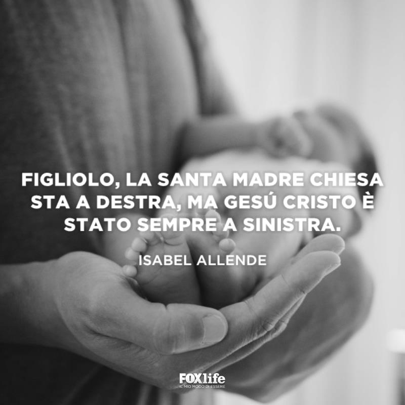 Frase chiesa Neonato in braccio