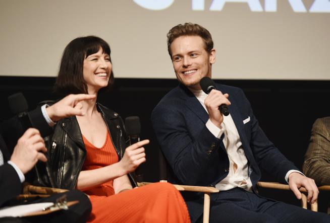 Sam Heughan e Caitriona Balfe Caitriona Balfe e Sam Heughan