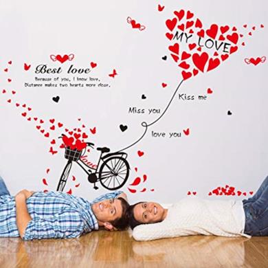 Adesivi murali romantici