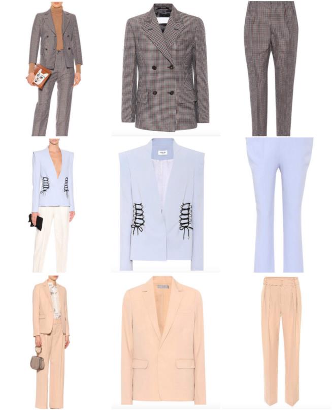 Tailleur Collage di tailleur giacca pantaloni