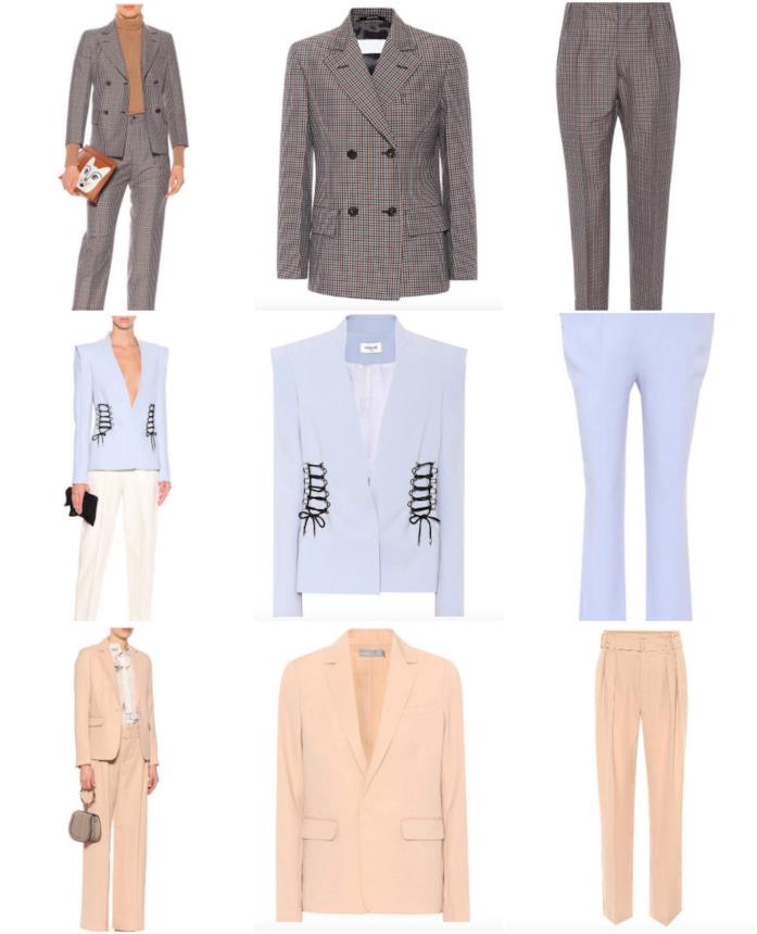 Tailleur Collage di tailleur giacca pantaloni