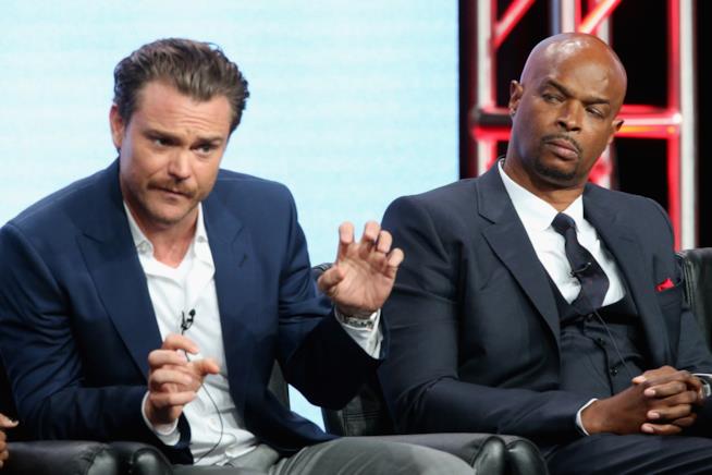 Clayne Crawford e Damon Wayans ad una convention per Lethal Weapon Damon Wayans e Clayne Crawford