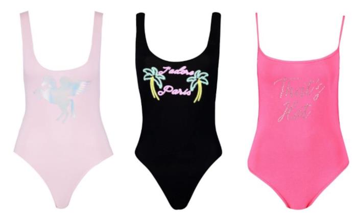 Body color block con stampe e paillettes moda estate 2018 Con stampe e paillettes i body di tendenza estate 2018