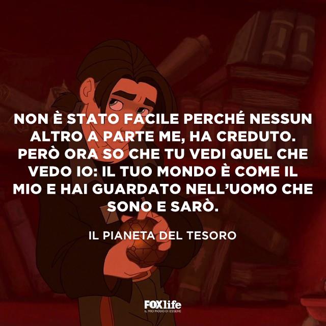 Frase tratta da Il pianeta del tesoro Jim Hawkin in una libreria