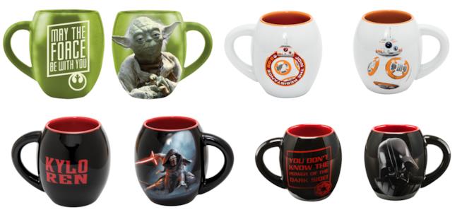 Tazze a tema star wars Fronte e retro di tazze a tema star wars
