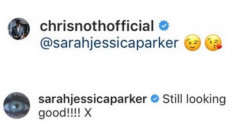 Sarah Jessica Parker fa i complimenti a Chris Noth per il suo fisico I commenti che Chris Noth e Sarah Jessica Parker si sono scambiati