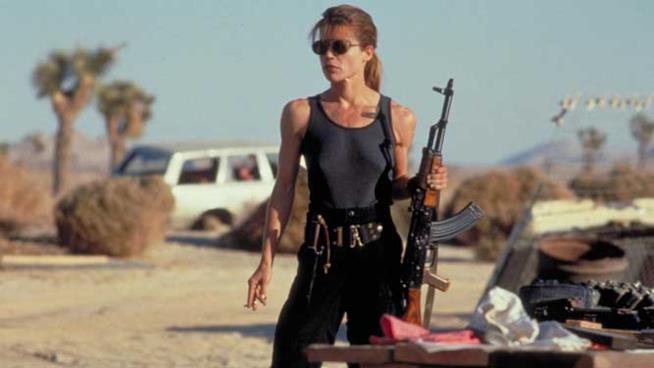 Linda Hamilton in Terminator Linda Hamilton è Sarah Connor in Terminator