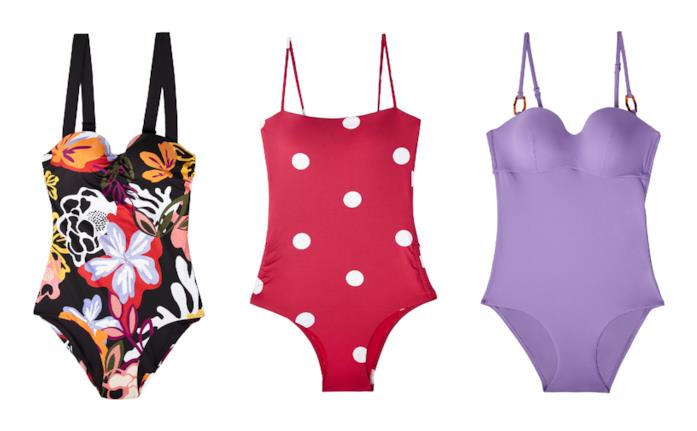 Costumi da bagno interi della linea El Chiringuito di Oysho per l'estate 2018 I costumi interi di Oysho a pois, fiori e color block di tendenza per l'estate 2018