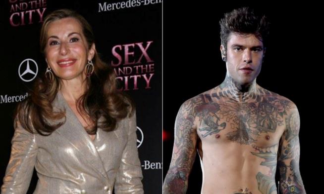 Rosanna Cancellieri contro Fedez Collage tra Rosanna Cancellieri e Fedez