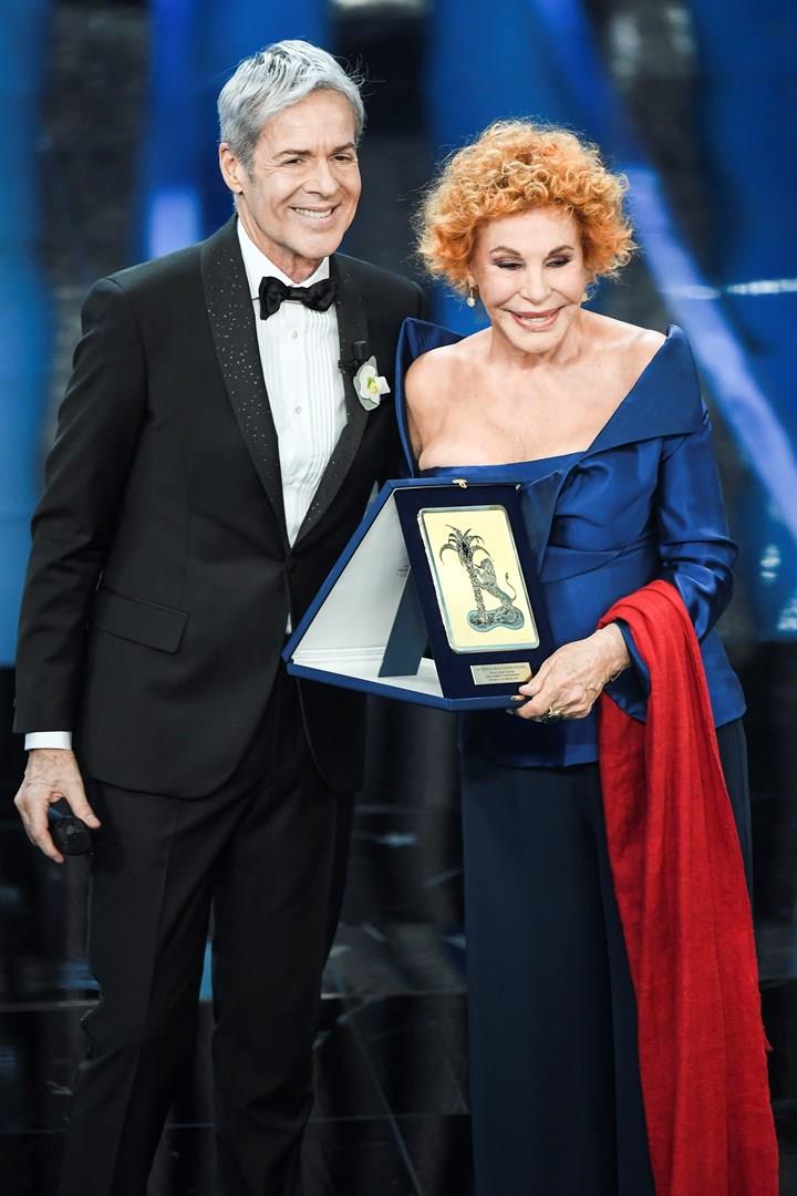 Sanremo 2019: le regine sono le over 70 Ornella Vanoni con Claudio Baglioni