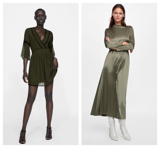 Vestiti verde di moda per l'autunno inverno 2018-19 Verde, il colore di moda per l'autunno inverno 2018-19