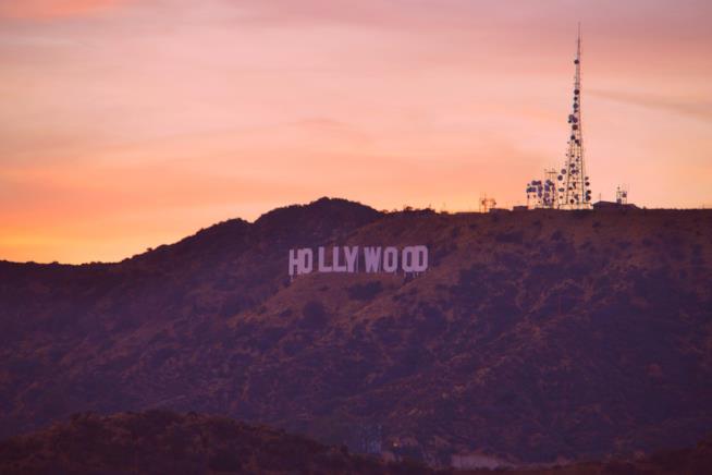 La celebre scritta di Hollywood Vista della scritta di Hollywood