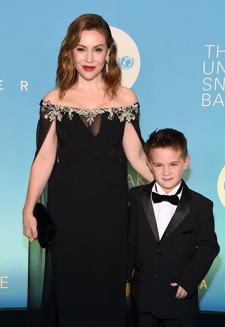 Alyssa Milano e il primogenito Milo Alyssa Milano e il figlio Milo