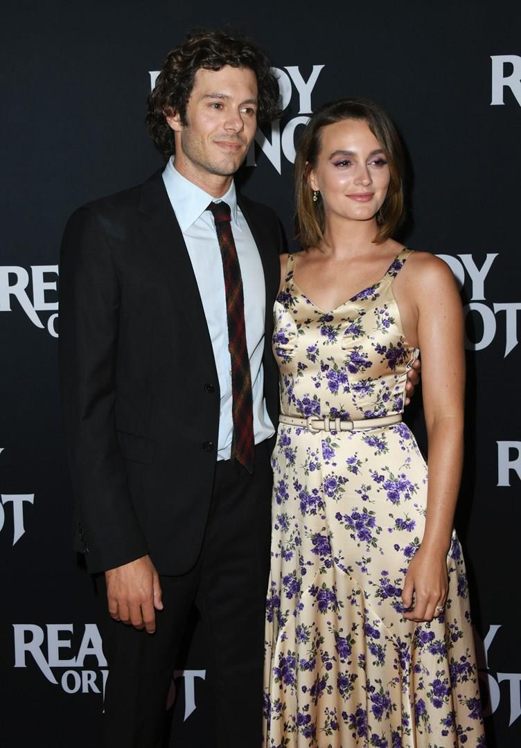 Leighton Meester e il marito Adam Brody alla premiere del film Finché morte non ci separi Adam Brody con la moglie Leighton Meester alla premiere del film Finché morte non ci separi