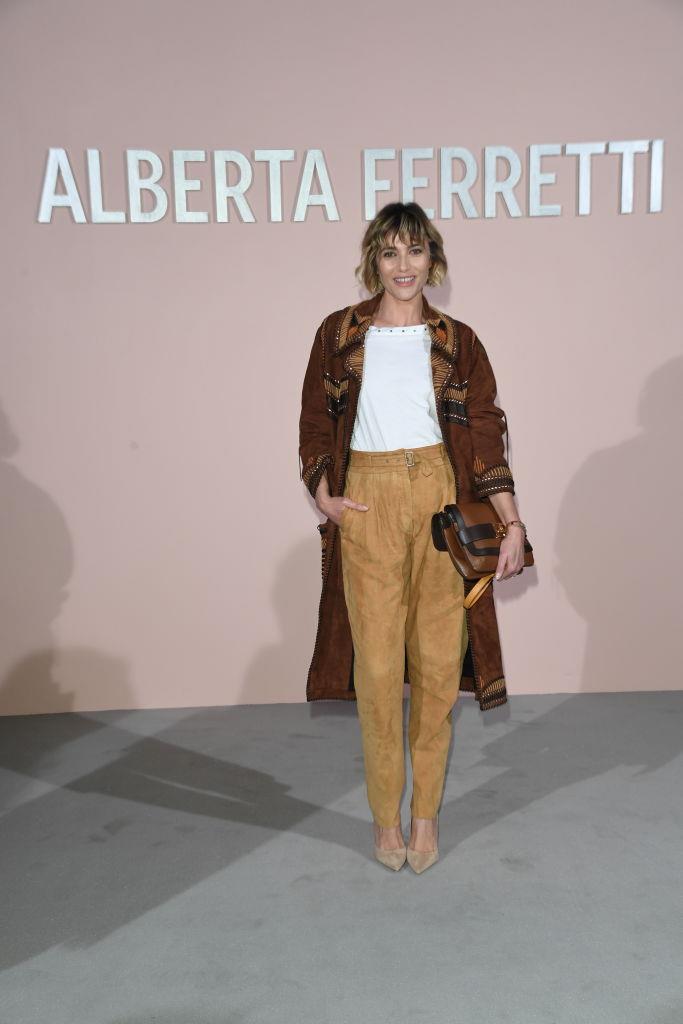 Anna Foglietta alla sfilata di Alberta Ferretti L'attrice Anna Foglietta alla sfilata di Alberta Ferretti