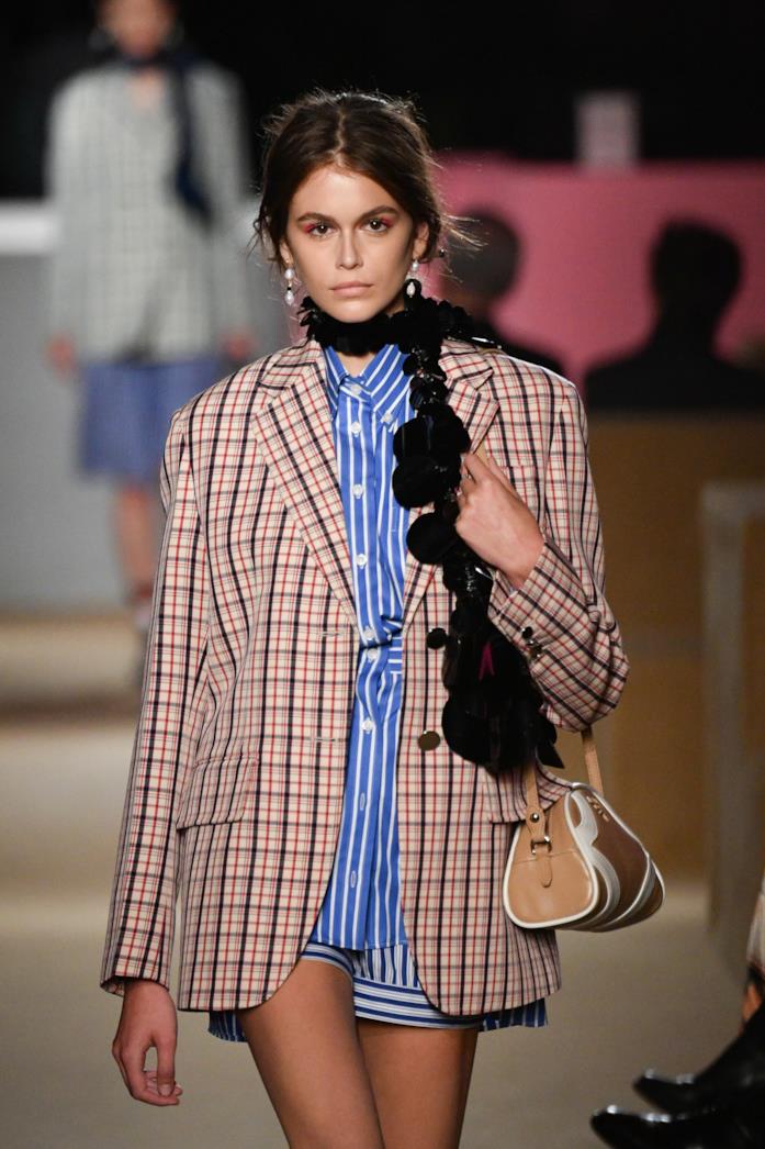 Kaia Greber Kaia Greber sfila per la Prada Resort 2020 Collection
