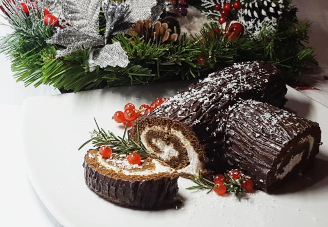 Tronchetto leggero Rotolo al cioccolato