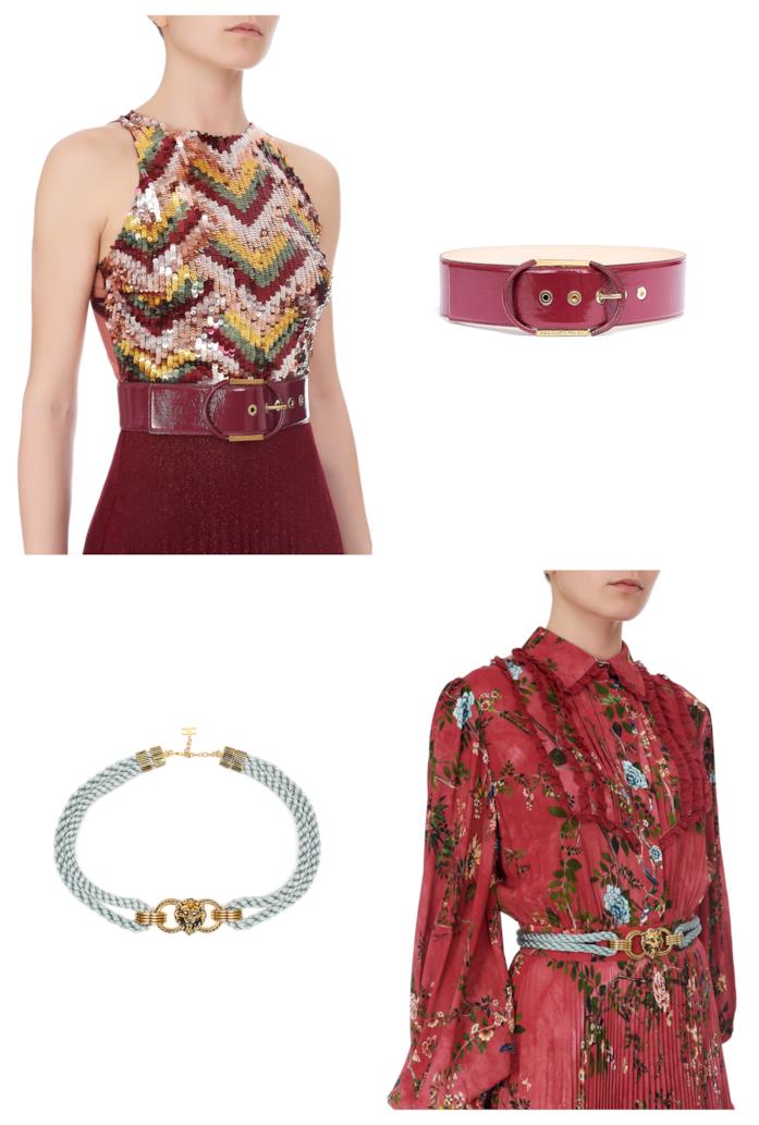Cinture di tendenza per l'autunno 2018 Cinture di Elisabetta Franchi moda autunno 2018