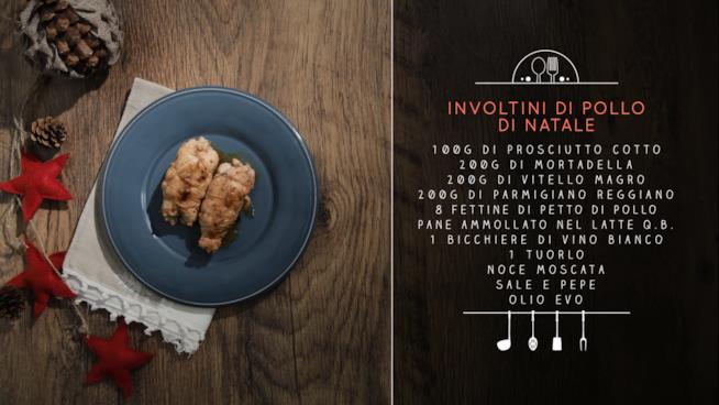 La ricetta degli involtini di pollo di Natale Involtini di pollo ripieni