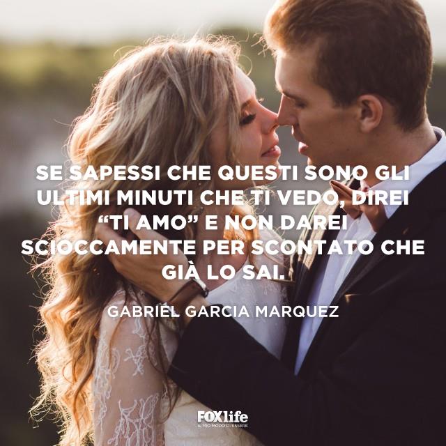 Citazione Marquez Sposi si guardano con intensità