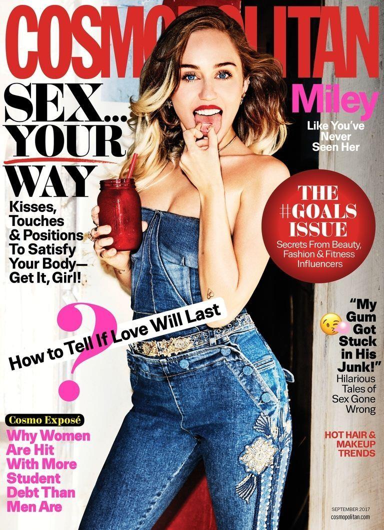 Cosmopolitan: Miley Cyrus Miley Cyrus sulla copertina di Cosmopolitan