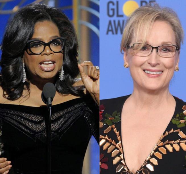 Meryl Streep e Oprah Winfrey Anche Meryl Streep vuole Oprah Winfrey alla Casa Bianca