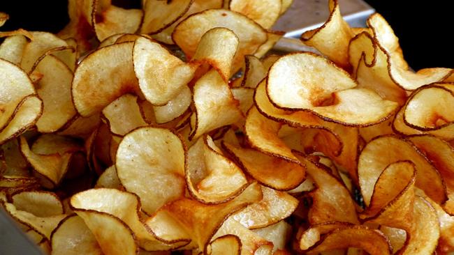 Chips di patate dolci Chips di patate dolci al curry