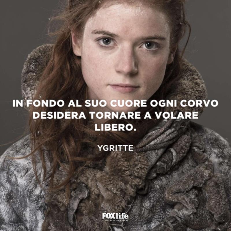 Frase sulla libertà Ygritte in una foto promozionale