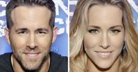 Ryan Reynolds in versione femminile immaginato come donna Ryan Reynolds immaginato come donna