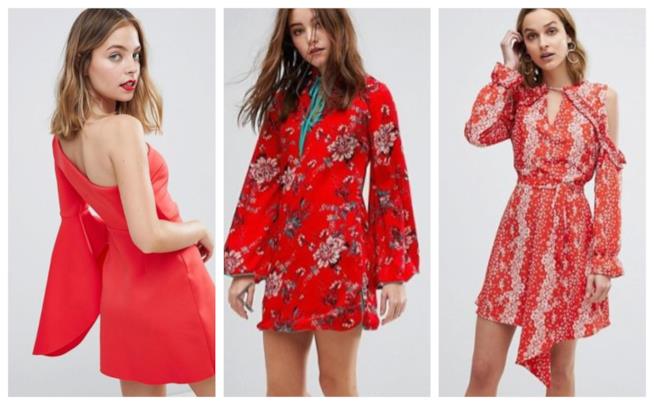 Vestiti red passion di moda per l'estate e autunno 2018 Abiti rossi di tendenza per l'estate e autunno 2018